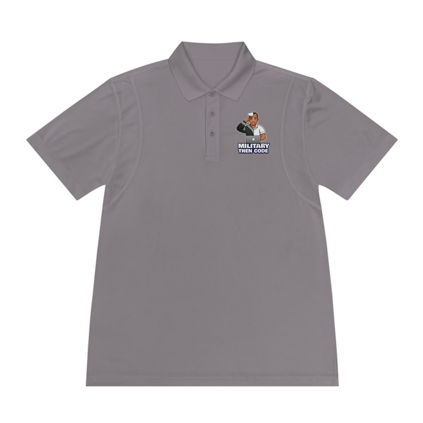 Men's Sport Polo Shirt - Military Then Code