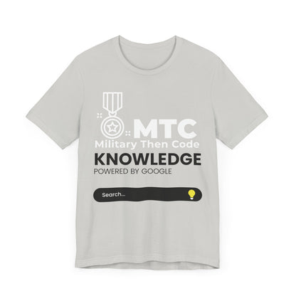 Military Then Code - Knowledge powered by Google Unisex Short Sleeve Tee