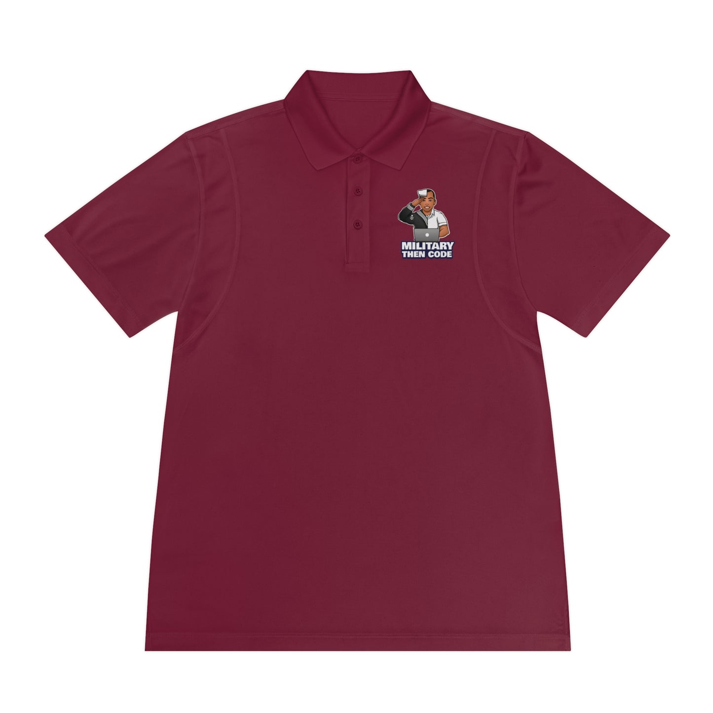 Men's Sport Polo Shirt - Military Then Code