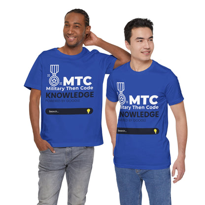 Military Then Code - Knowledge powered by Google Unisex Short Sleeve Tee