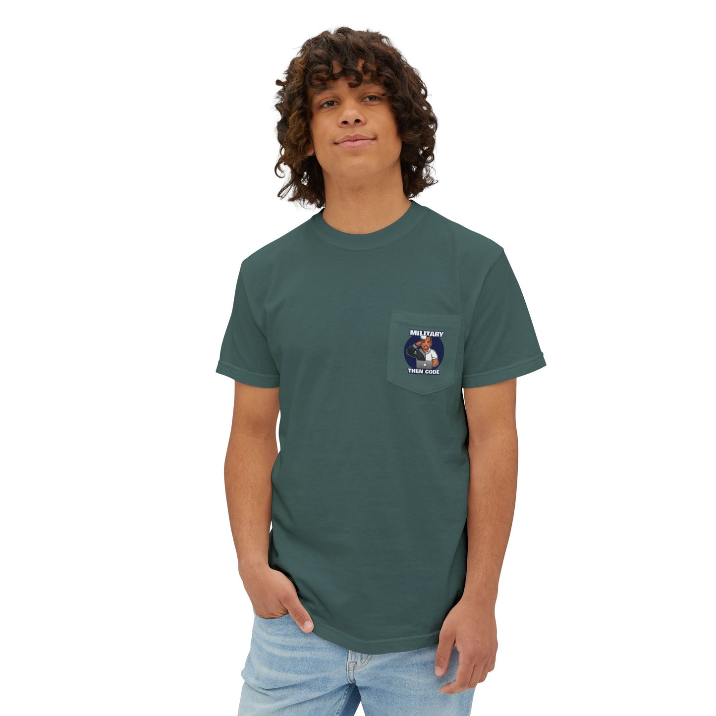 Military Then Code Unisex Pocket T-Shirt