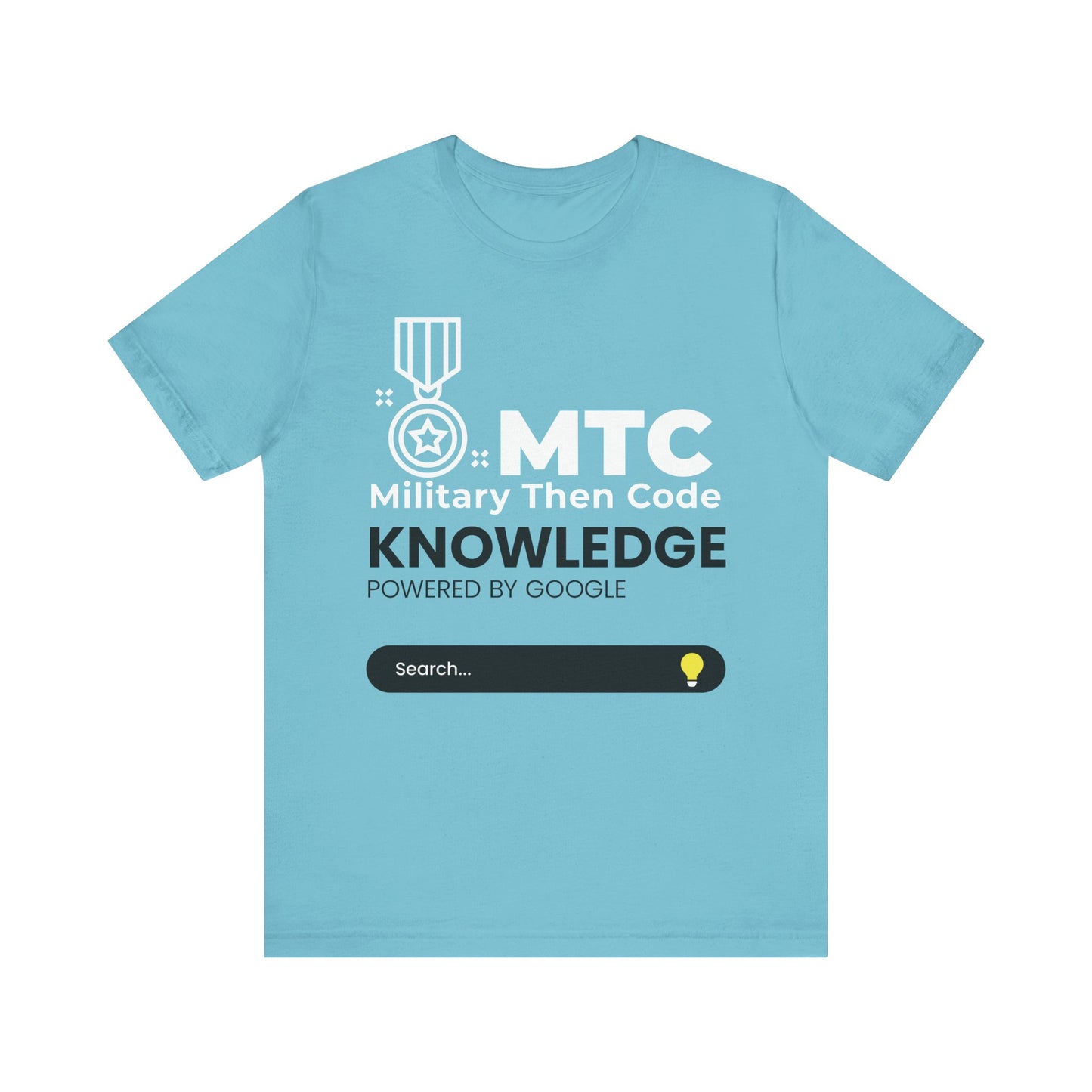 Military Then Code - Knowledge powered by Google Unisex Short Sleeve Tee