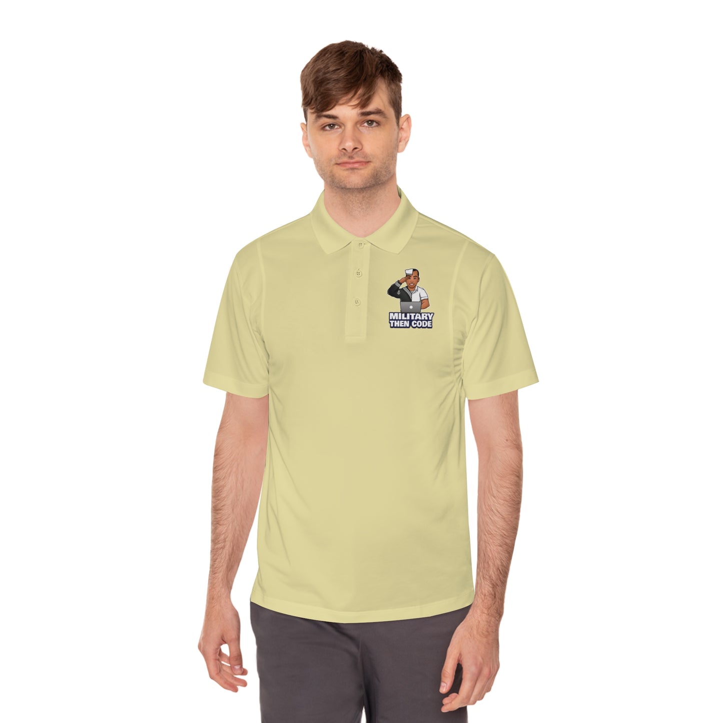 Men's Sport Polo Shirt - Military Then Code