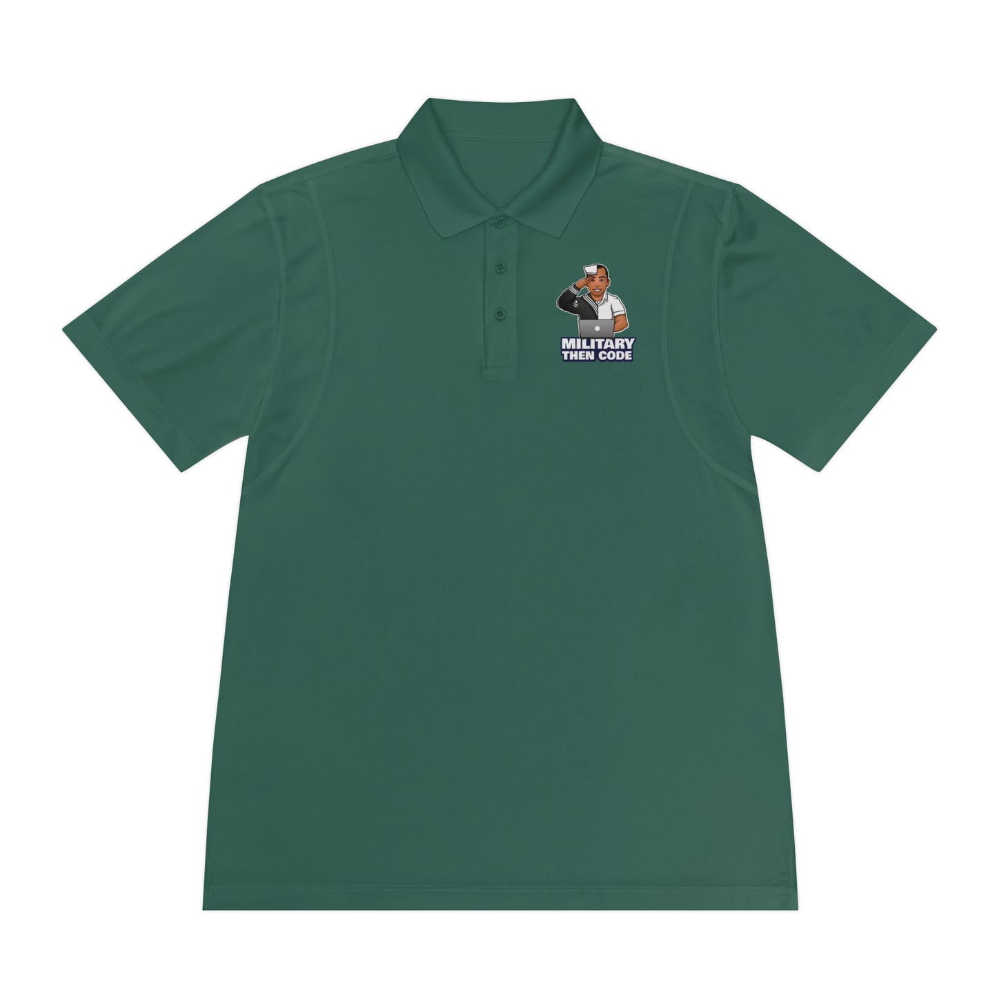 Men's Sport Polo Shirt - Military Then Code