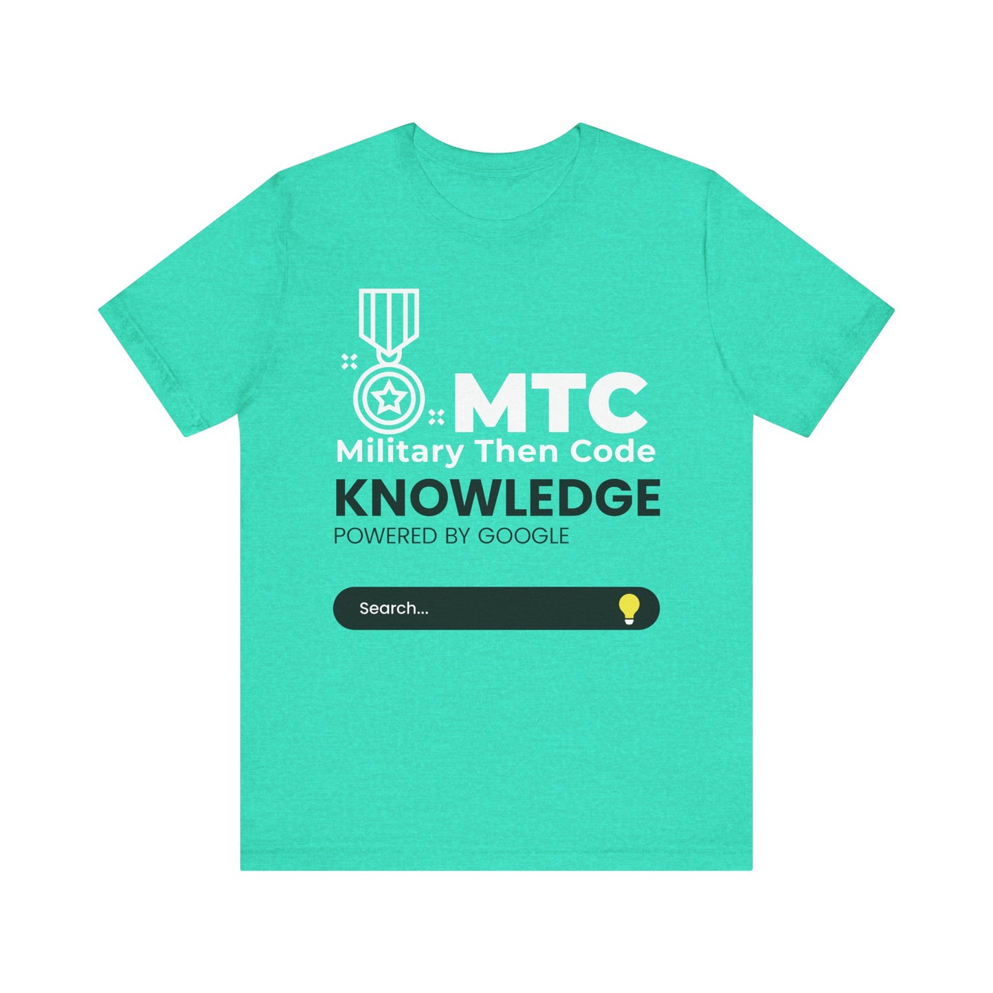 Military Then Code - Knowledge powered by Google Unisex Short Sleeve Tee