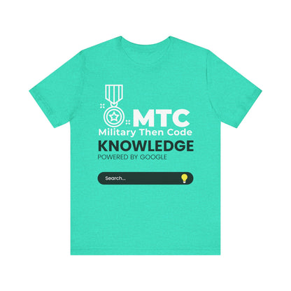 Military Then Code - Knowledge powered by Google Unisex Short Sleeve Tee