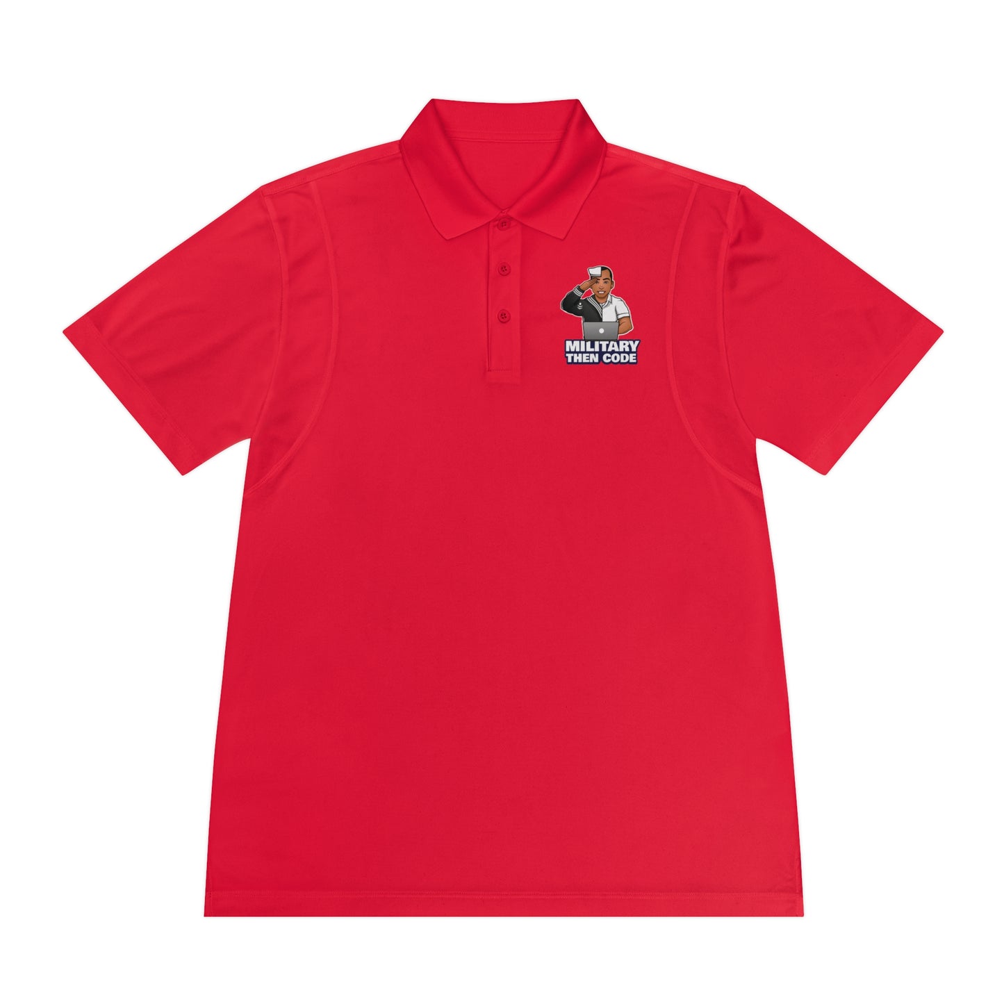 Men's Sport Polo Shirt - Military Then Code