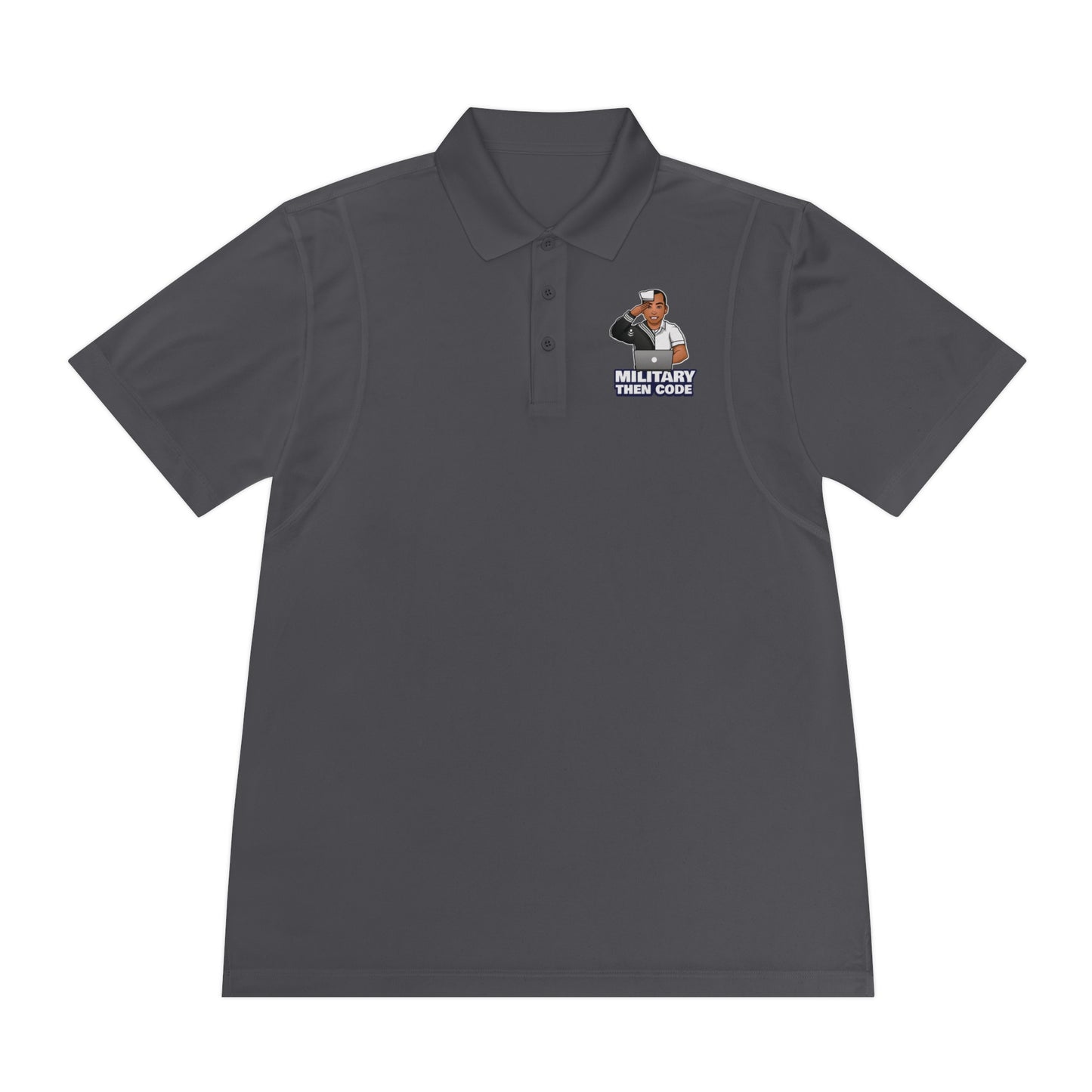 Men's Sport Polo Shirt - Military Then Code