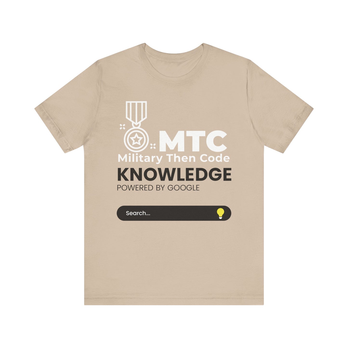 Military Then Code - Knowledge powered by Google Unisex Short Sleeve Tee