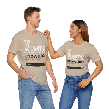 Military Then Code - Knowledge powered by Google Unisex Short Sleeve Tee