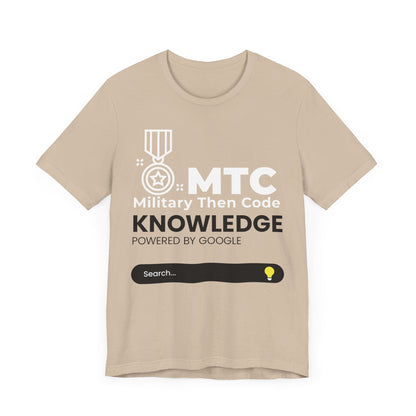 Military Then Code - Knowledge powered by Google Unisex Short Sleeve Tee