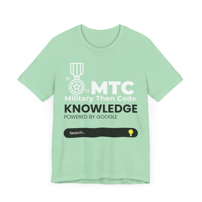 Military Then Code - Knowledge powered by Google Unisex Short Sleeve Tee