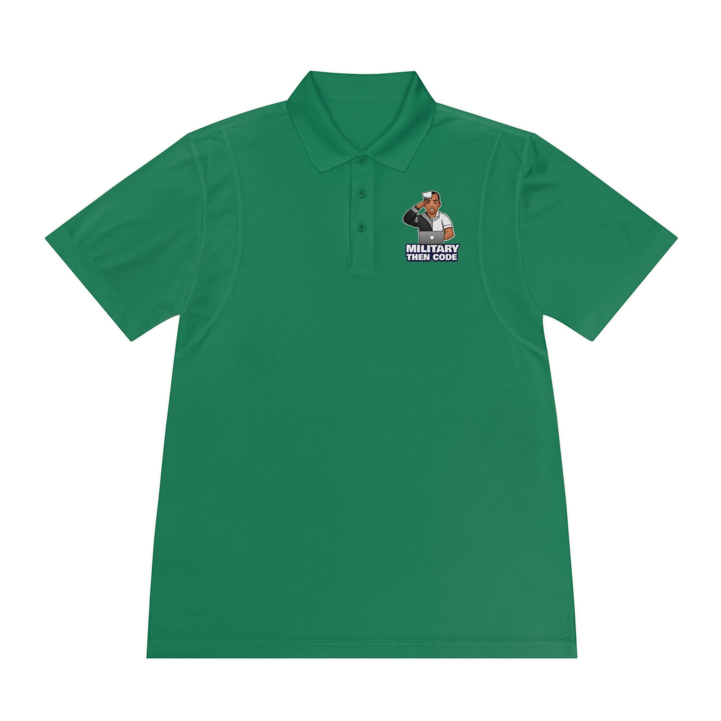 Men's Sport Polo Shirt - Military Then Code