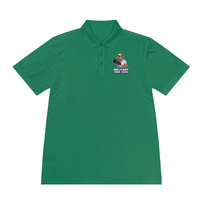 Men's Sport Polo Shirt - Military Then Code