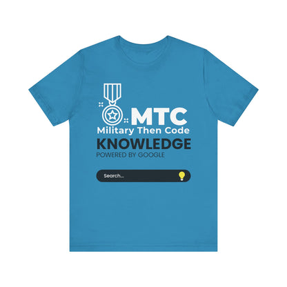 Military Then Code - Knowledge powered by Google Unisex Short Sleeve Tee